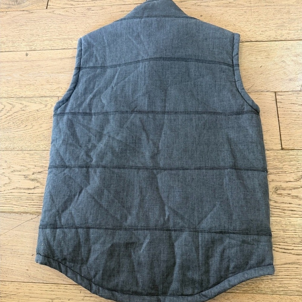 BKE Mens Puffer Vest Gray Full Zip Pockets Sleeveless Jacket Size: Medium (1217) - Picture 2 of 7